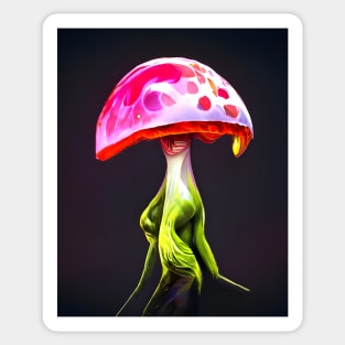 Mr Mushroom Sticker